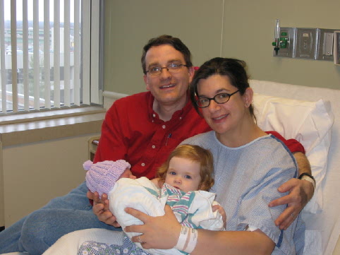 Randy Bethany Jane and Cate at the hospital